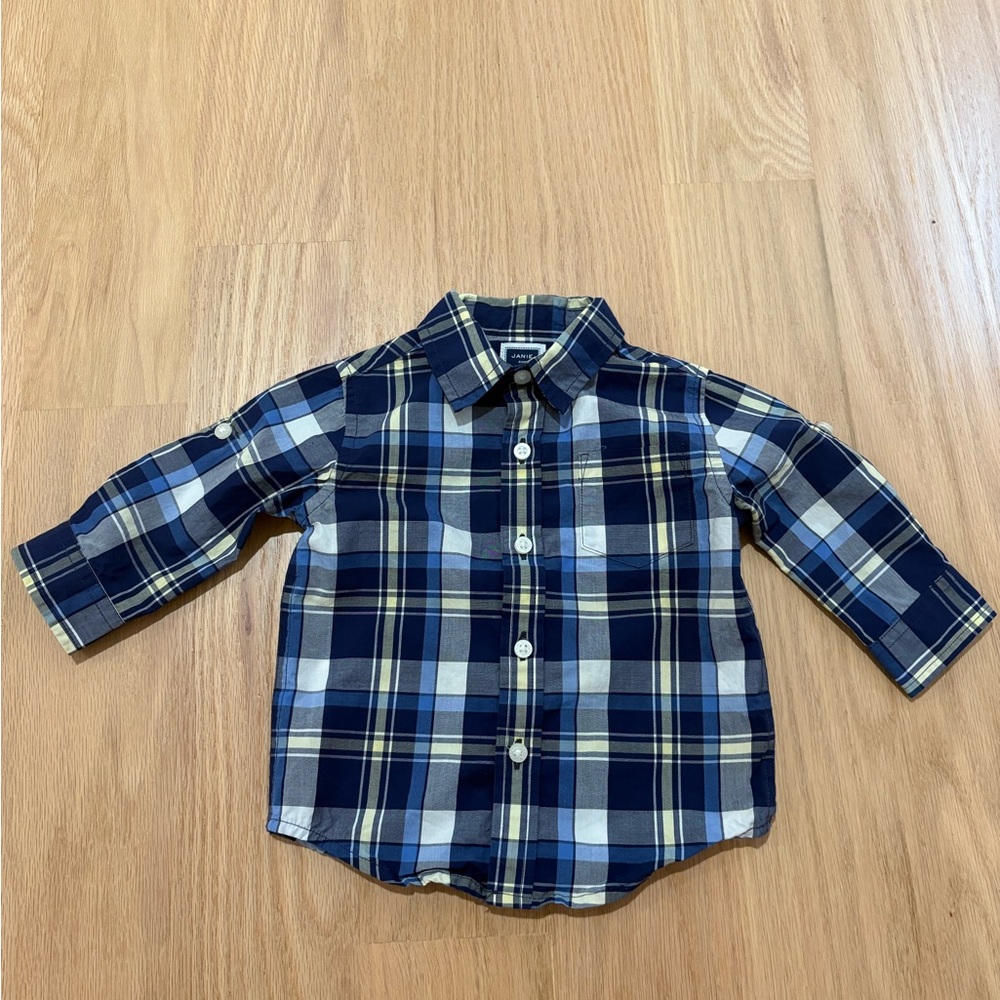 Janie and Jack boys button down shirt 3-6M